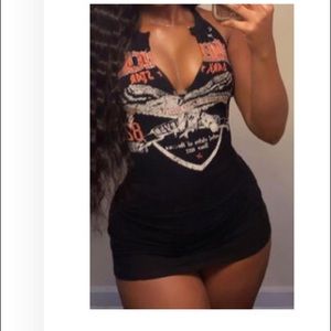 Plus size jersey biker bodycon dress